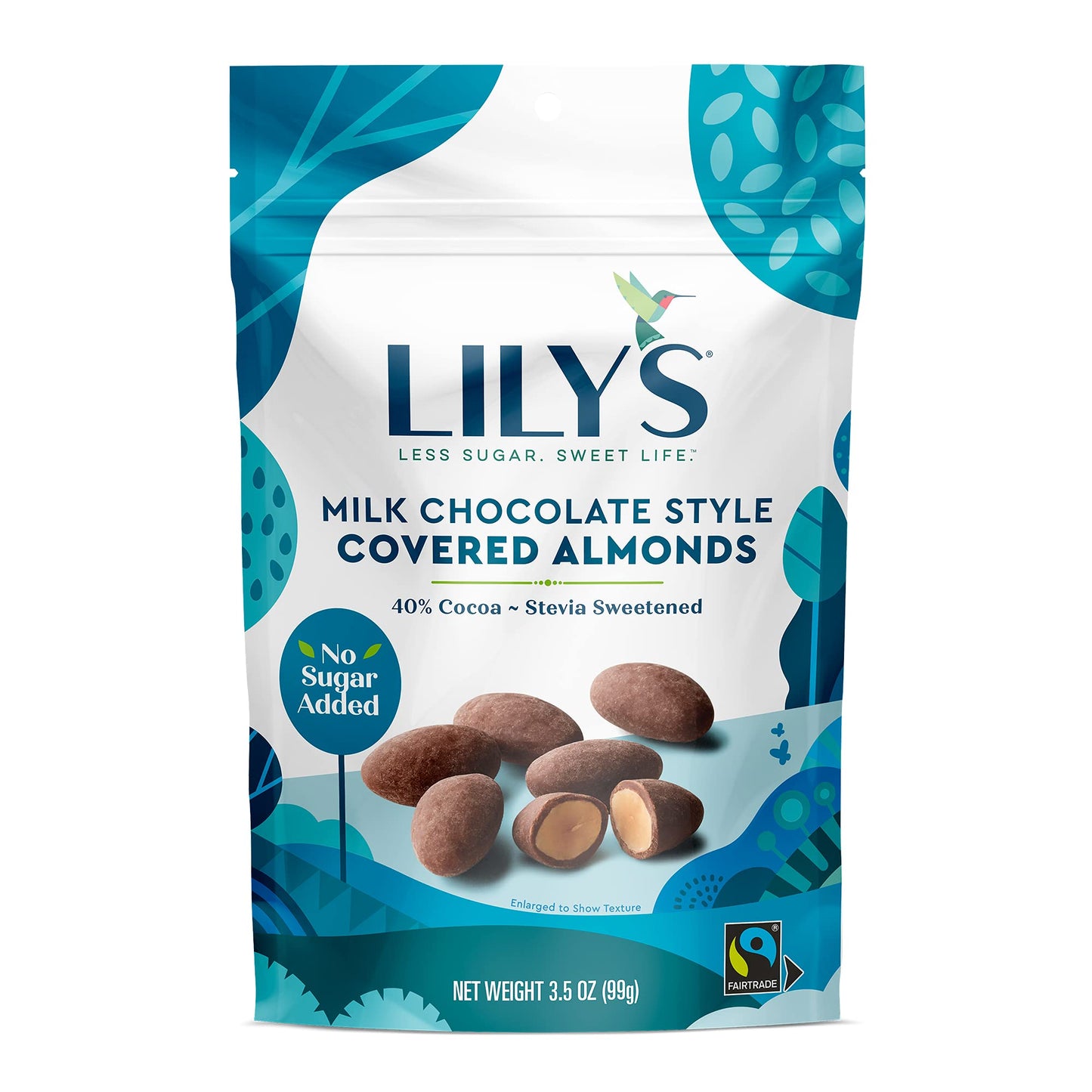 Lily'S Milk Chocolate Style Covered Almonds, Stevia Sweetened, No Added Sugar, Low-Carb, Keto-Friendly, Gluten-Free & Non-Gmo, 3