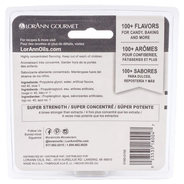 LorAnn Grape SS Flavor, 1 dram bottle (.0125 fl oz - 3.7ml - 1 teaspoon) -Twin pack Blistered