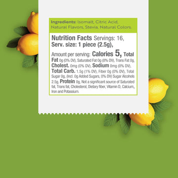 Stevita Harmony Grown Hard Candy, Lemon Balm - 1.4 Oz Shake & Share Box - Sugar Free, Non-Gmo, Keto Friendly - Made In Italy