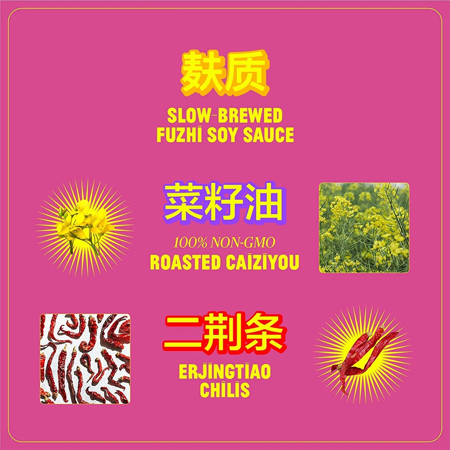 FLYBYJING XL Spicy Sweet Chili Sauce - Perfect for Noodles, Meats, Veggies, and Dumplings - All-Natural and Vegan Zhong Sauce, U