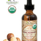 US Organic Macadamia Nut Oil, Unrefined Virgin, Cold Pressed, 2 Fl Oz, Golden Yellow, Amber Glass Bottle with Dropper