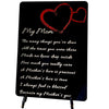 Mother Poem Gift Plaque For Mom From Daughter Or Son With A Stand (5 X 7 Inches) Perfect For Motheras Day Valentineas Day Or A B