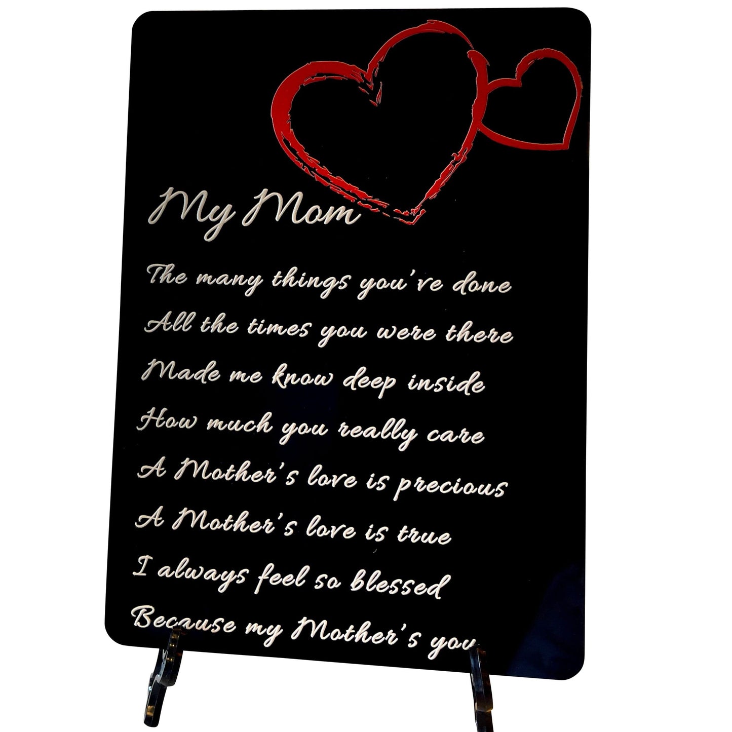 Mother Poem Gift Plaque For Mom From Daughter Or Son With A Stand (5 X 7 Inches) Perfect For Motheras Day Valentineas Day Or A B