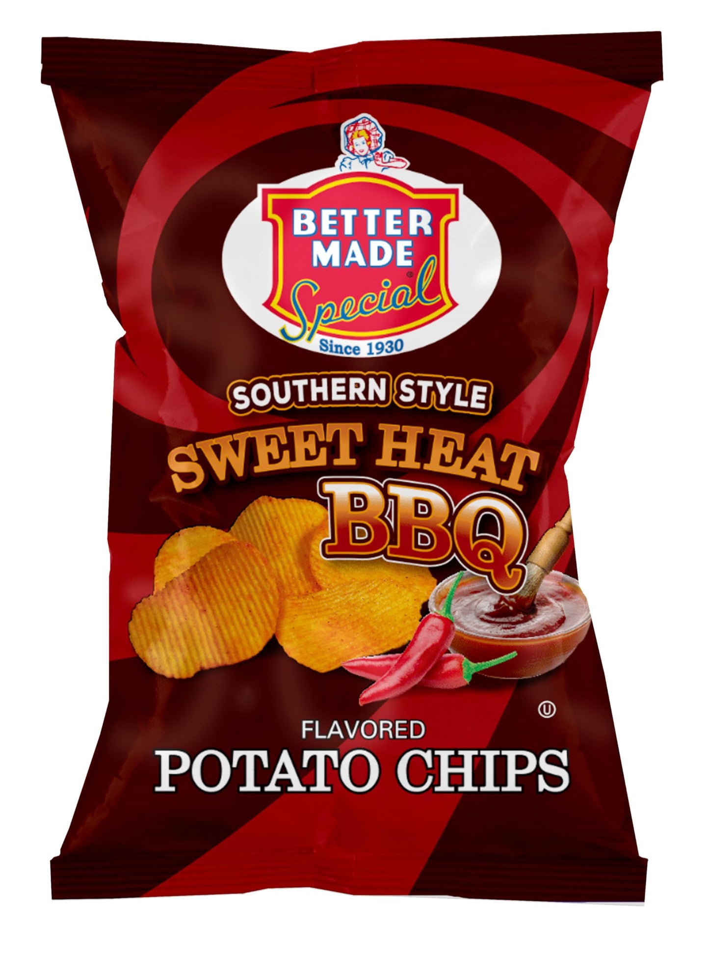 Better Made Special Potato Chips (Southern Style Sweet Heat Bbq) - 50 Pack - 50 X 1 Oz. Bags - Crunchy, Individual Snacks Made F