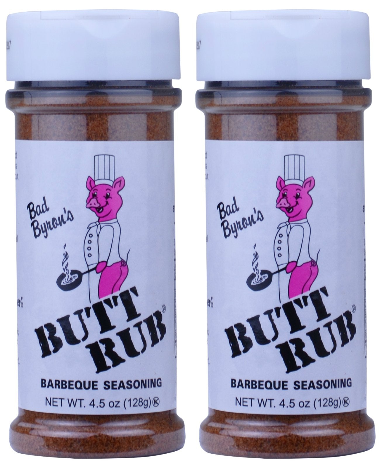 Bad Byrons Butt Rub Barbecue Seasoning 4.5 Ounce - Pack 2