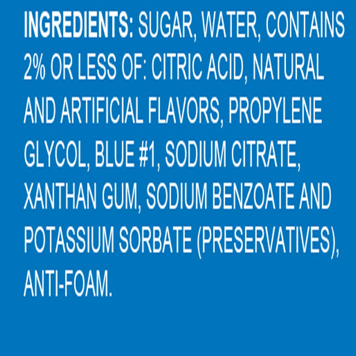 Hypothermias Gourmet Flavor Syrup for Drinks, 100% Pure Cane Sugar, Blue Bubble Gum, 32 Fl Oz (Pack of 1)