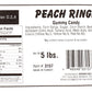 Kervan Peach Rings Gummy Candy - Soft & Sour, 5 lbs Bulk for Kids & Parties