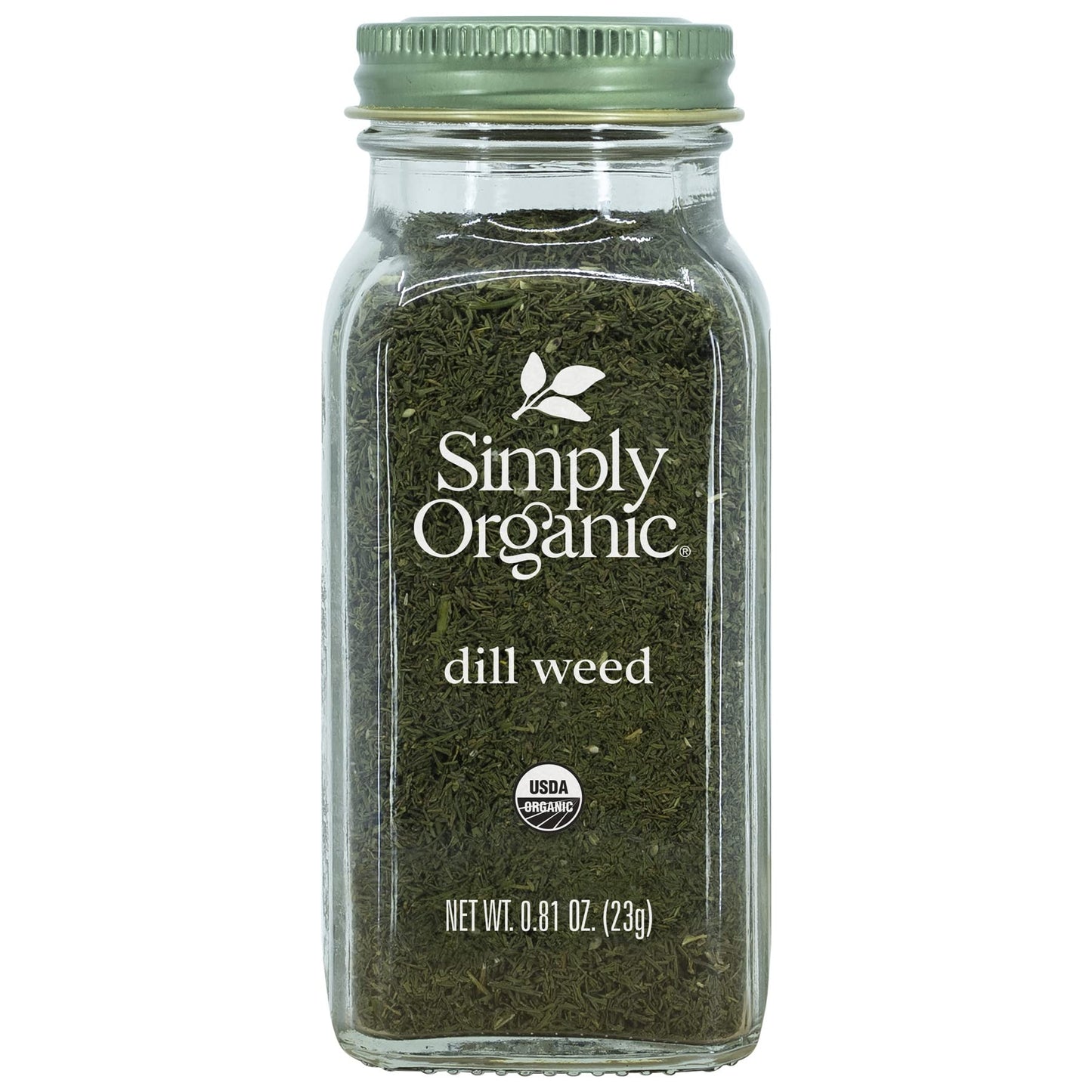 Simply Organic Dill  , Cut & Sifted, Certified Organic | 0.81 oz | Pack of 4 | Anethum graveolens L.