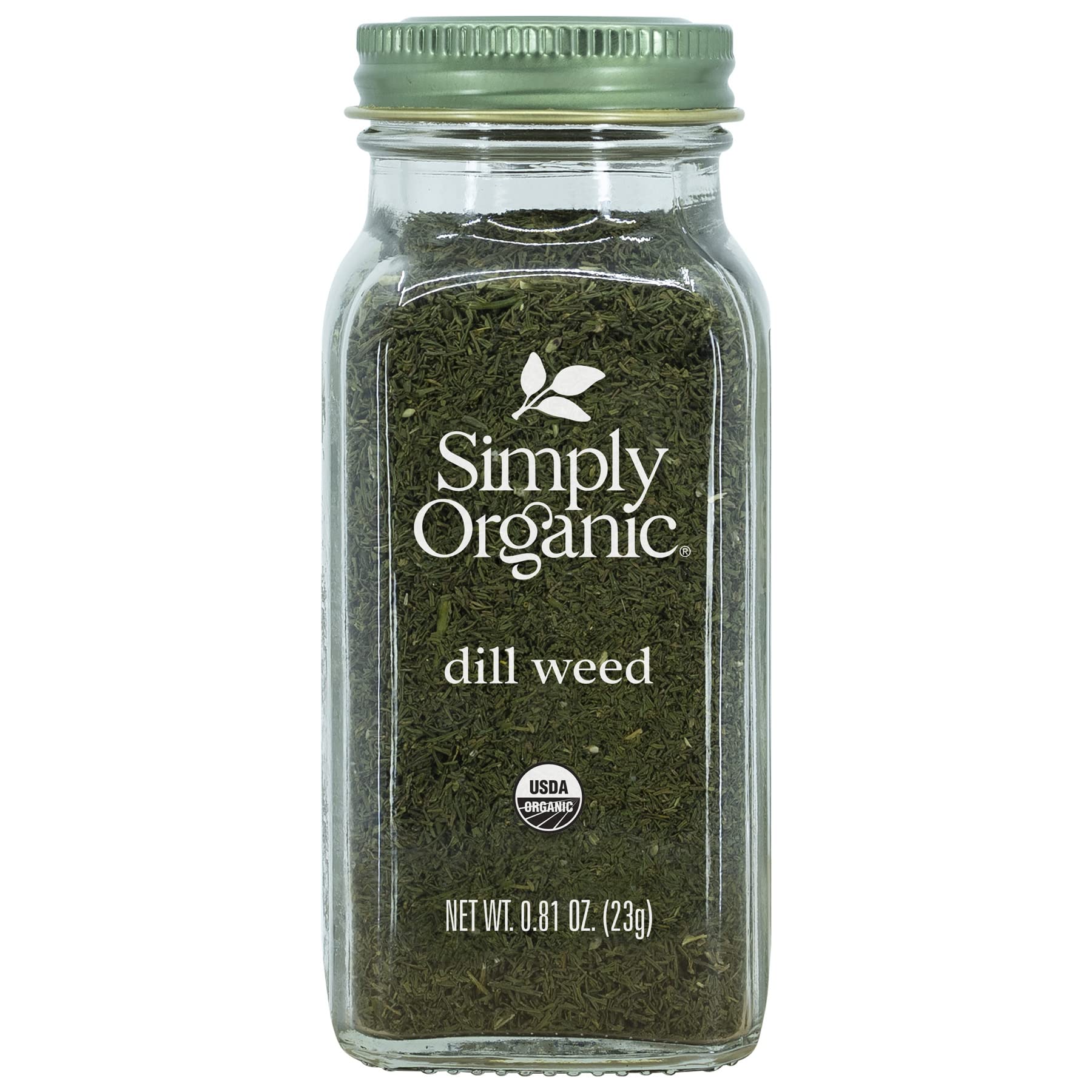 Simply Organic Dill  , Cut & Sifted, Certified Organic | 0.81 oz | Pack of 4 | Anethum graveolens L.
