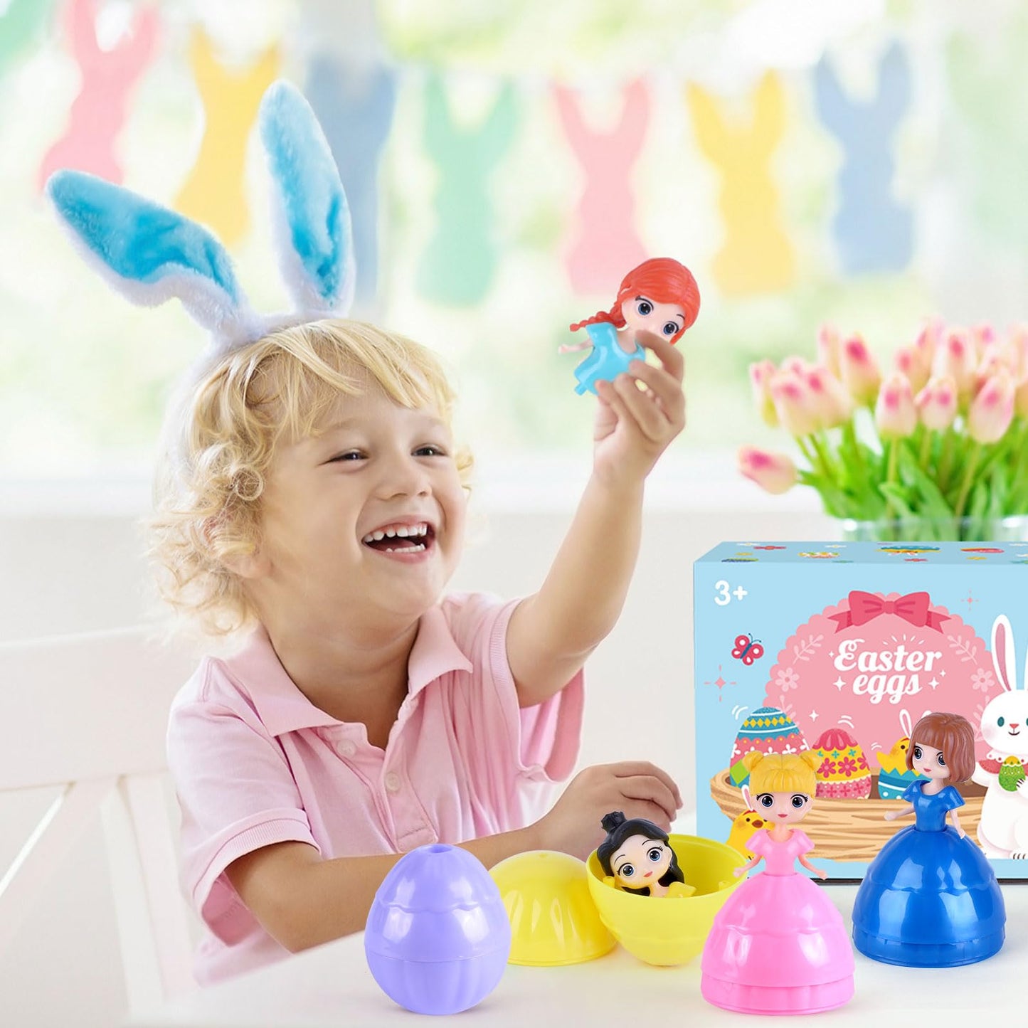 Konijiwa Easter Gifts For Kids, 12 Piece Prefilled Easter Egg,Perfect For 3+ Year Old Boys And Girls, Ideal For Easter Basket St