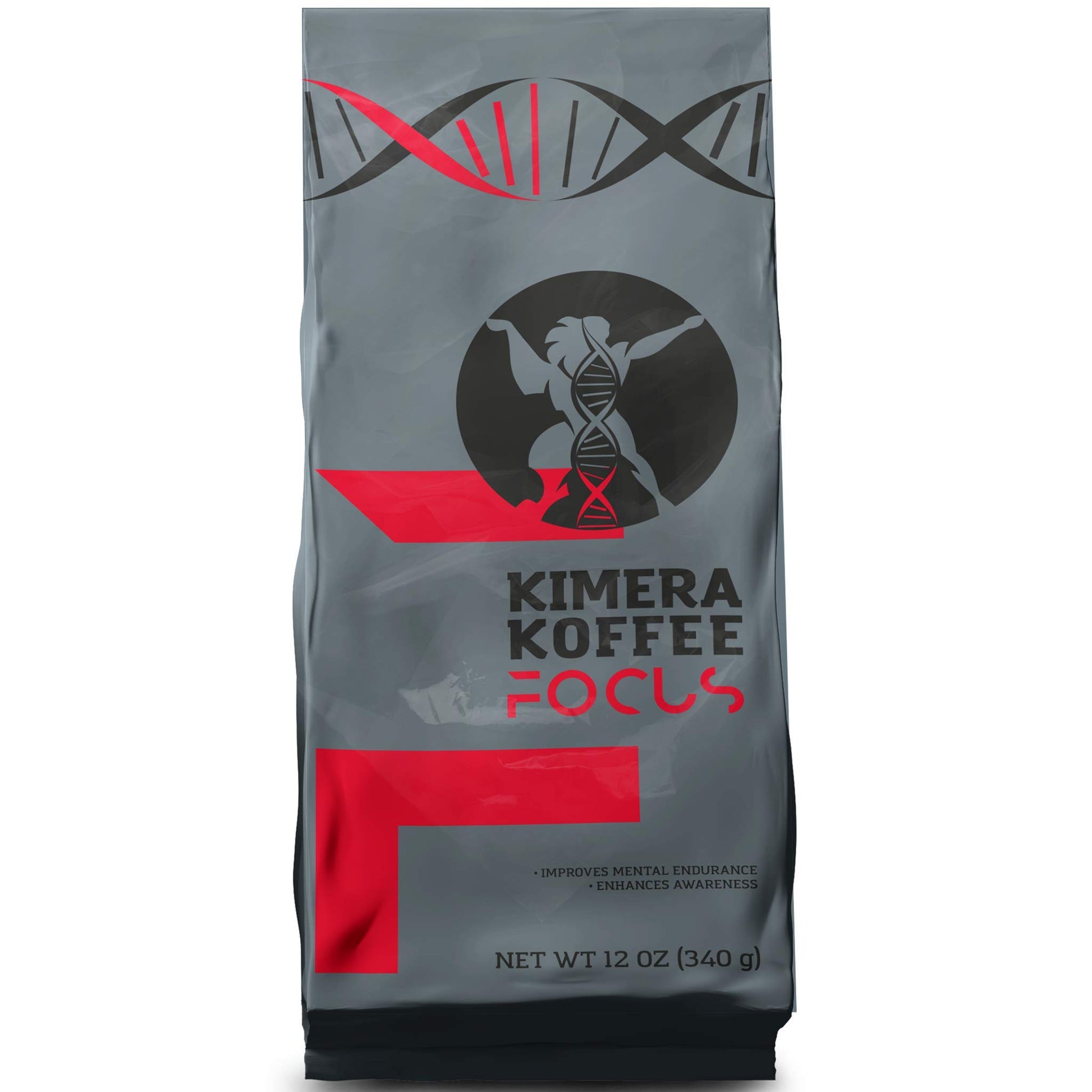 Kimera Koffee - Organic Light Roast Ground Coffee  Focus Blend  Infused With Brain Vitamins  L-Theanine  Amplifies Alpha Brain W