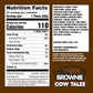 Goetzes Candy Caramel Brownie Cow Tales - 72 Count Canister (4.5 Pounds) - Fresh from the Factory