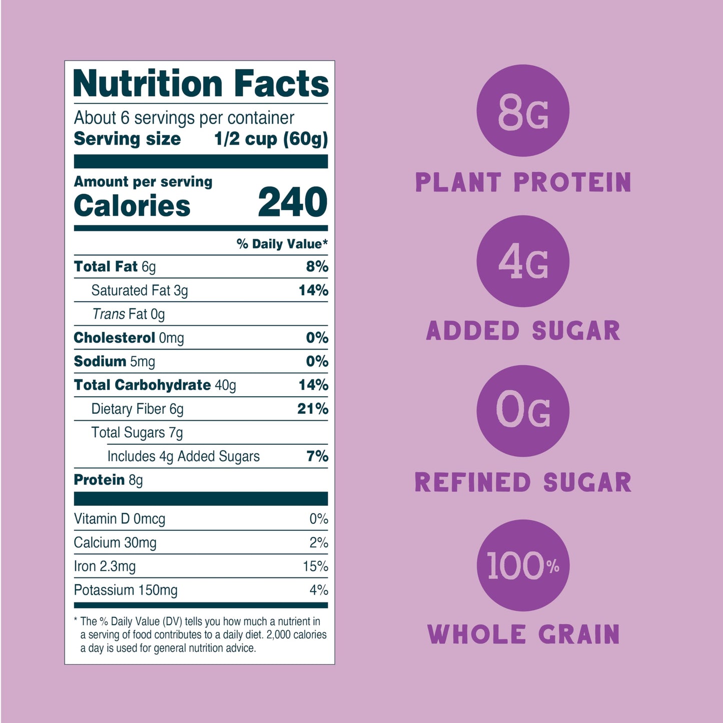 Seven Sundays Wild & Free Blueberry Chia Muesli Cereal {12 oz. pouch, 1 Count} | Gluten Free Certified | Non GMO | No Refined Su
