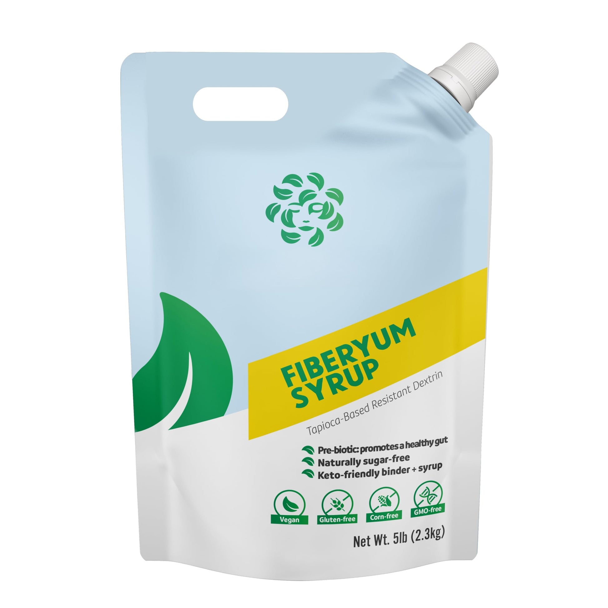 FiberYum Pre-biotic Tapioca Fiber Syrup - Non-GMO, 80 oz, Substitute for Corn Syrup