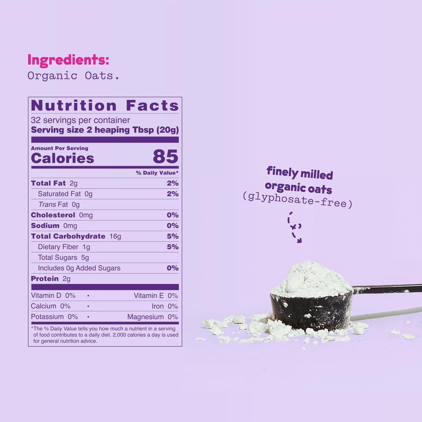 Instant Organic Oat Milk Powder Pouch by JOI - Makes 8 Quarts - Vegan, Kosher, Shelf-Stable, and Gluten-Free - Use for Coffee Cr