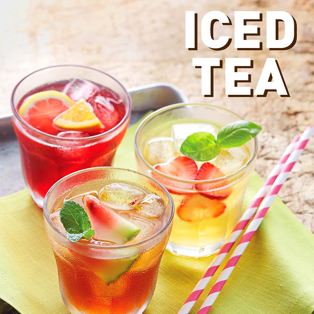 The Republic of Tea Watermelon Mint Black Iced Tea, 40 Large Pouches, 40 Quarts, Premium Fine Black Tea