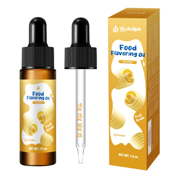 Butter Flavoring 1 Fl Oz Butter Extract for Baking Concentrated Candy Flavoring for Candy Making Food Flavoring Oil - with Glass