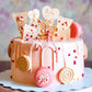 Twisweet Red Pearl Sprinkles for Cake Decorating, Edible Sugar Pearls for Baking, Mix Size, Cake Topper Cupcake Cookie Ice Cream