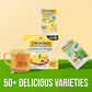 Twinings Superblends Probiotics+ Lemon & Ginger Flavoured Herbal Tea with Turmeric  Caffeine-Free  18 Count (Pack of 1)  Enjoy Hot or Iced  18 Teabags