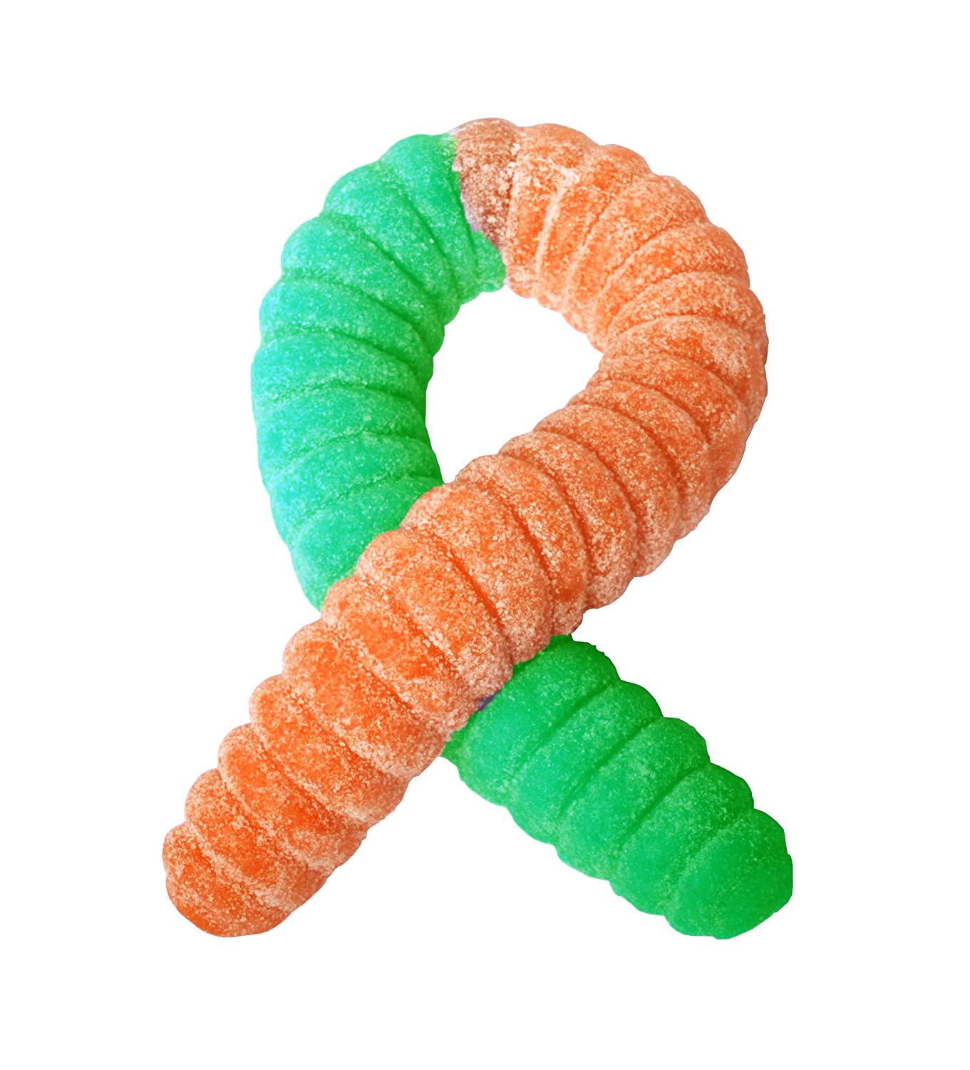 The Gummy Bear Guy SOUR Worlds Largest Gummy Worm - Green Apple/Orange, 3 Pound
