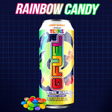G Fuel Tetris Blast Energy Drink, 16 oz Can, 12-Pack Case, Green