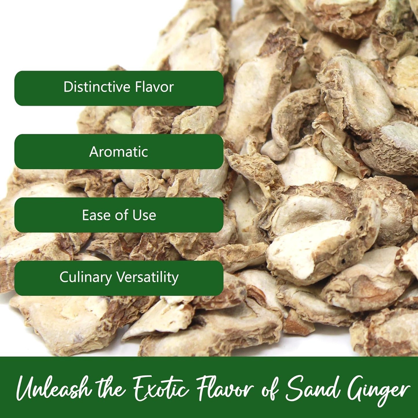 Npg Dried Galangal Root Sand Ginger Sliced 8 Ounce, Natural Non Gmo Kulinjan Alpinia Galanga Chinese Galangal Sand Ginger Slices