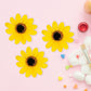 Gyufise 15Pcs Sunflower Rose Flower Cake Decorations Sunflower Cake Toppers For Birthday Summer Sunflower Wedding Party Decorati