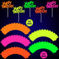 40 Pcs Glow In The Dark Neon Cupcake Toppers Glow Party Supplies Neon Glow Cupcake Wrappers For Glow Neon Birthday Party Wedding