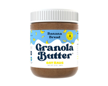 Kween Oat Haus Banana Bread Granola Butter | Peanut-Free, Almond (Tree-Nut) Free, & School-Safe (Top 8 Allergen Free) | Cookie B