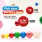 Crafty Confections Gumballs – Mixed Fruit Flavored Chewing Gum, 15 OZ, 105 Count, Multicolor, Ideal for Parties and