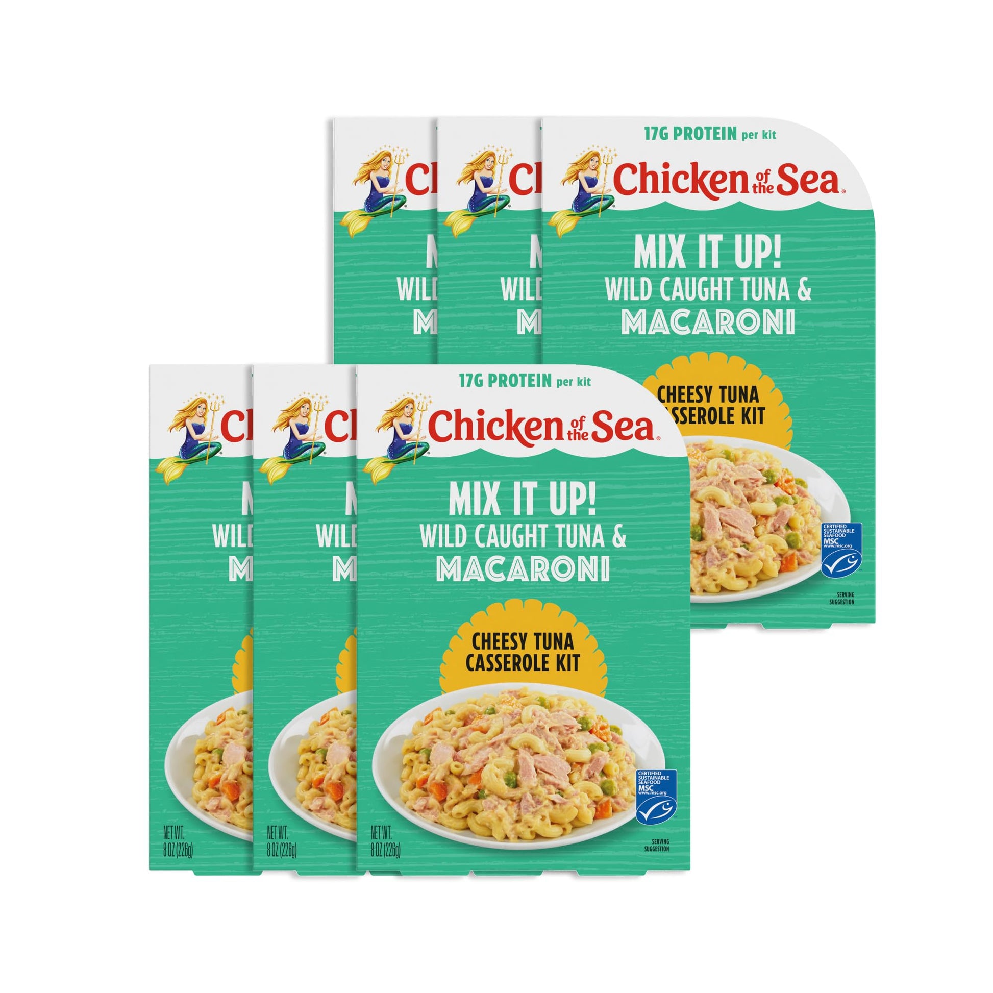 Chicken of the Sea Mix it Up! 8 oz. (Pack of 6), Cheesy Tuna Casserole Kit