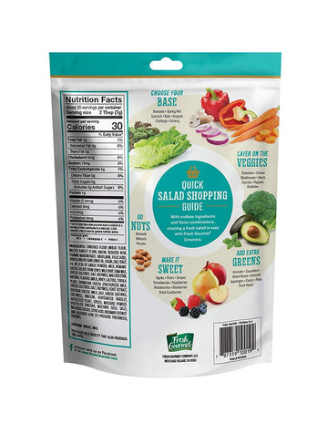 Fresh Gourmet Premium Croutons Crunchy Salad Topper, Classic Caesar, 5 Ounce (Pack Of 6)