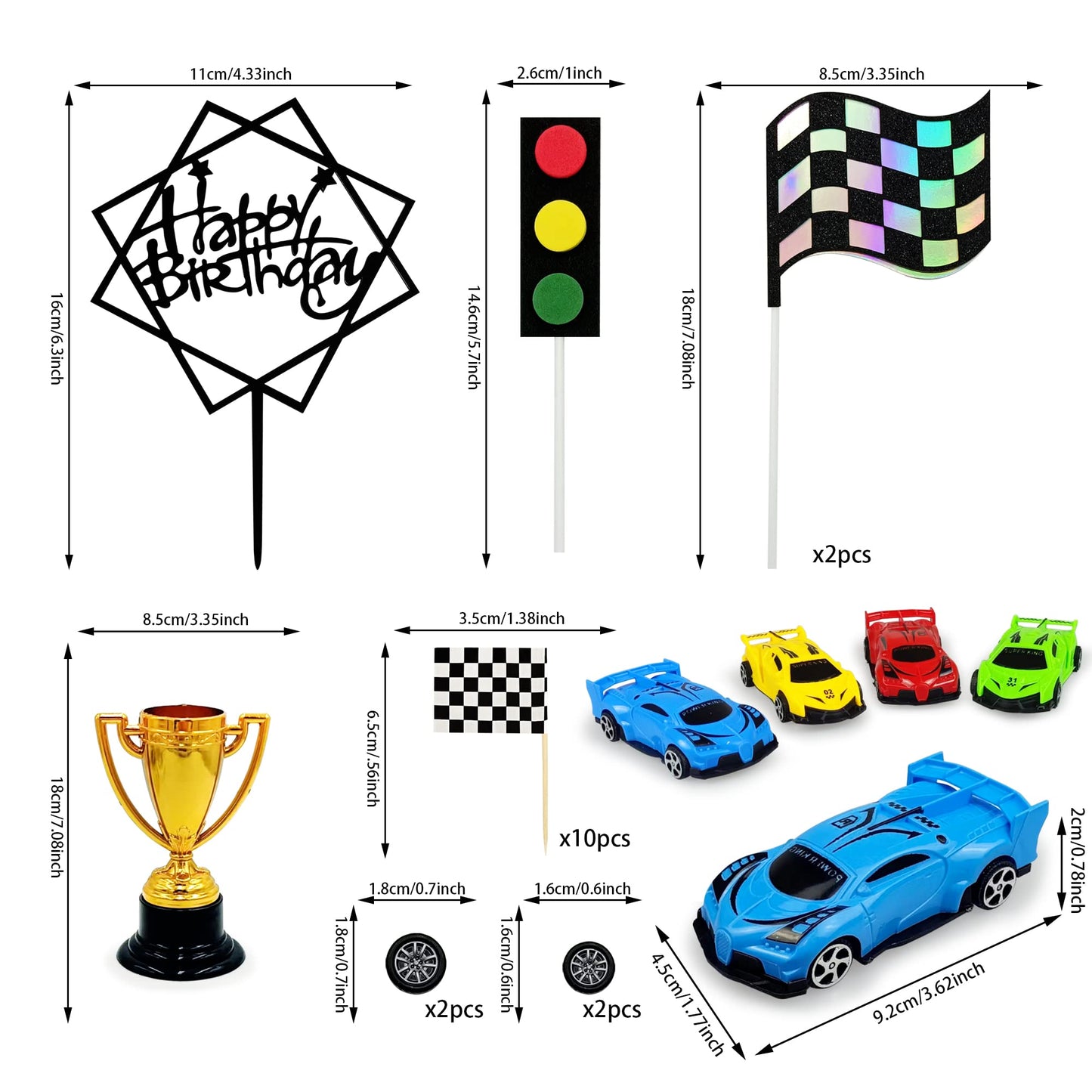 Racing Car Cake Decoration Racing Car Cake Topper Racing Car Birthday Cake Decorations Racing Car Party Favors