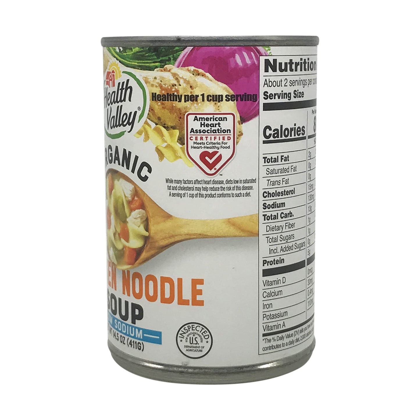 Health Valley Organic Chicken Noodle Soup, No Salt, 14.5 oz