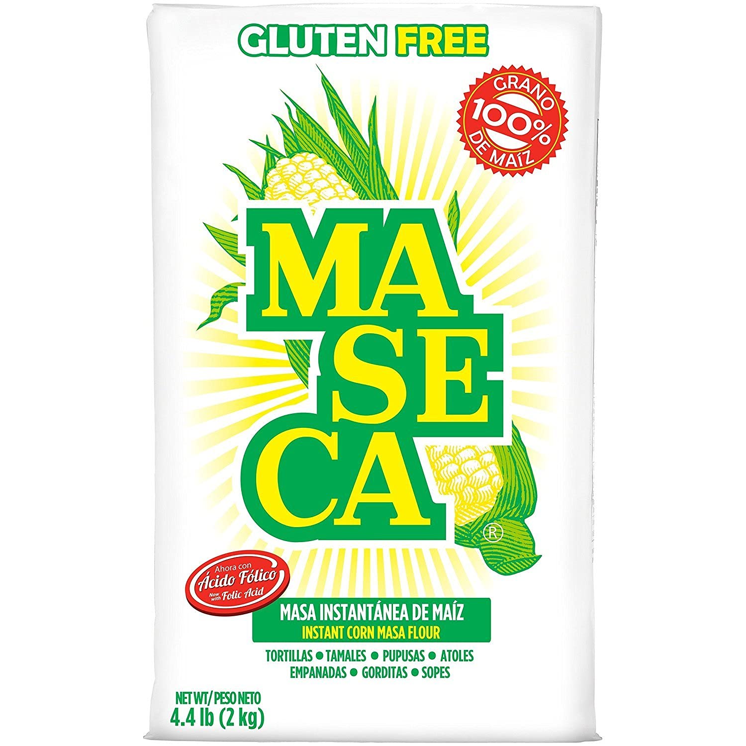 Maseca Corn Flour Mix, 4.4 Pound - 10 per case.