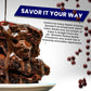 Rainbow Nut Butter Brownie Peanut Butter, Creamy White Chocolate Peanut Butter Mixed With Chocolate Sauce And Chunks Of Fudgy Br