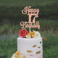 Happy 17Th Birthday Cake Topper, Cheers To 17 Years, Hello 17, 17Th Birthday Anniversary Party Decorations Rose Gold Glitter.