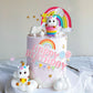 Jevenis Rainbow Unicorn Cake Decoration Unicorn Birthday Decoration Rainbow Cake Topper Unicorn Party Favors Rainbow Birthday De