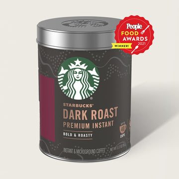 Starbucks Premium Instant Coffee - Dark Roast - 100% Arabica - 1 Tin (up to 40 cups)