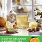 TeeLux Lemon Ginger Herbal Tea, Caffeine Free, 100 Tea Bags, Refreshing Flavor