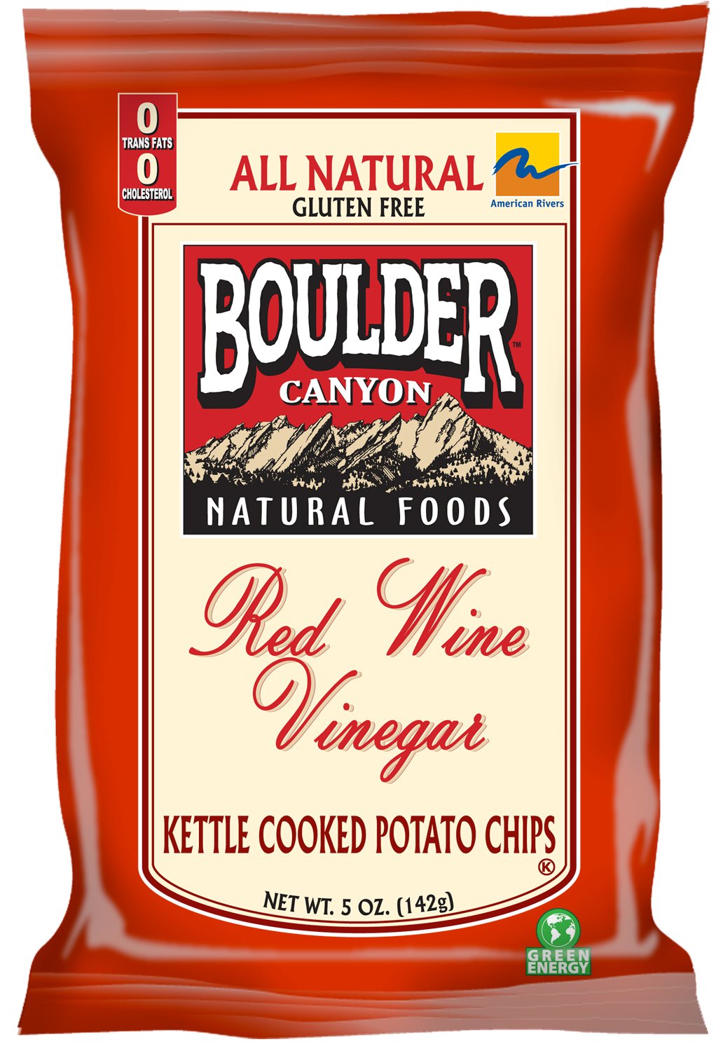 Boulder Canyon Totally Natural Potato Chips 5.0Oz, (Pack Of 12)