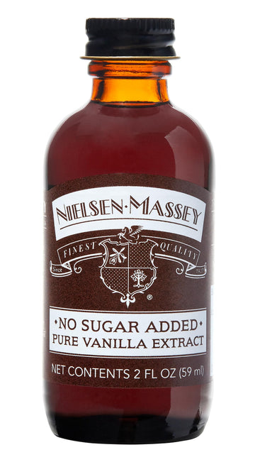 Nielsen-Massey No Sugar Added Pure Vanilla Extract for Baking and Cooking, 2 Ounce Bottle