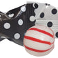 Polka Dot Peppermint Balls 100Ct - After Dinner Mints Individually Wrapped - Soft & Savory (Black And White)