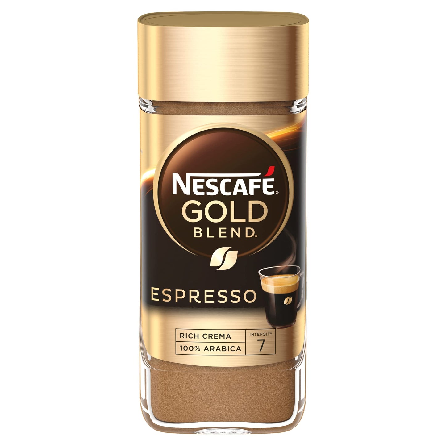 Nescafe Instant Espresso In Jar, 3.5 Ounce Imported From The Uk England Strong Tasting Rich Coffee With Velvety Coffee Crema Bri