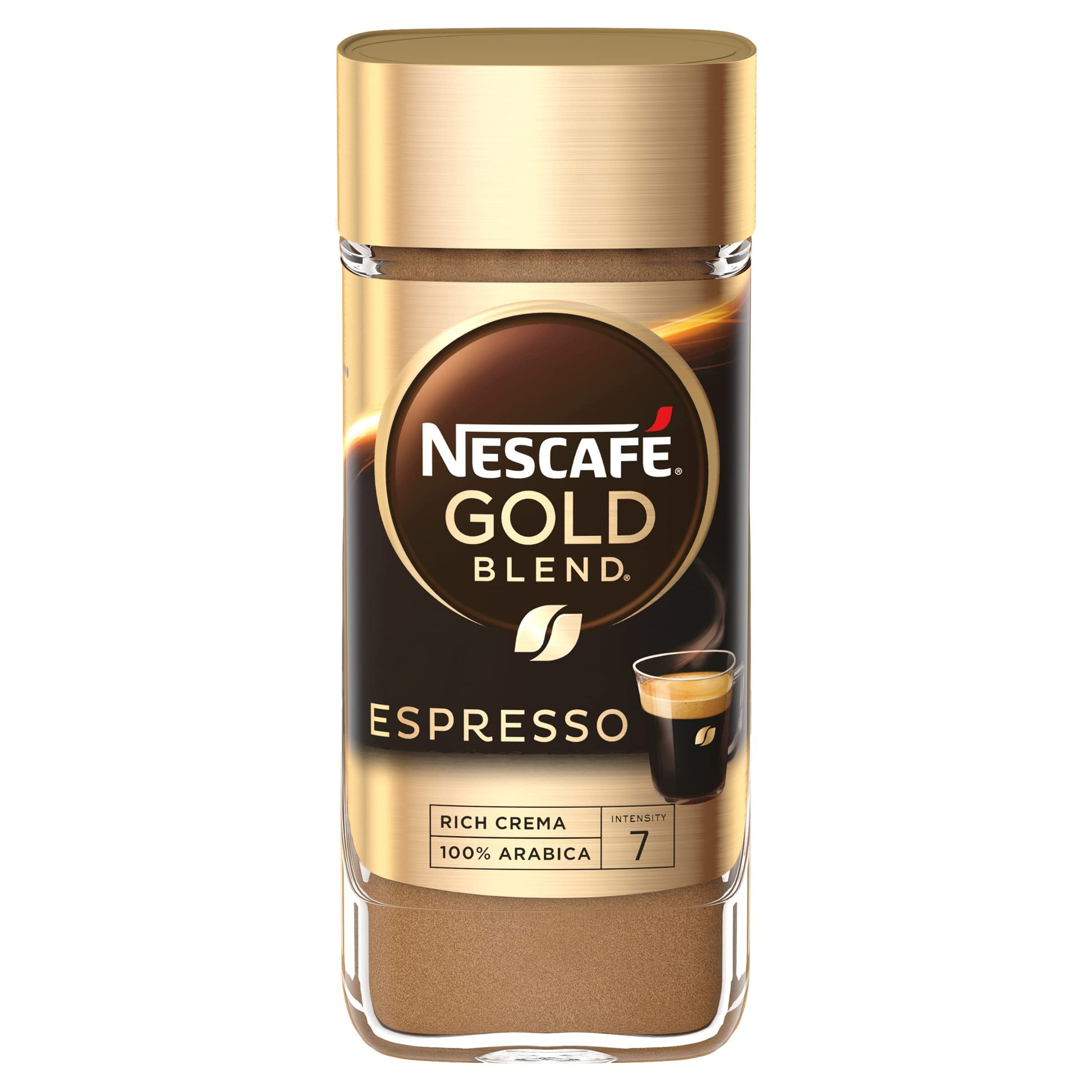 Nescafe Instant Espresso In Jar, 3.5 Ounce Imported From The Uk England Strong Tasting Rich Coffee With Velvety Coffee Crema Bri