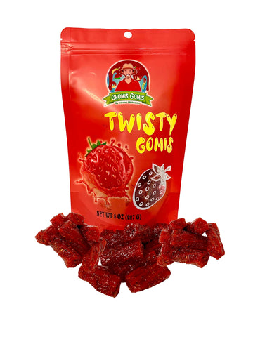 Chomis Gomis Candy Chamoy Gummy - Strawberry Flavor, 8 Ounce (Pack of 1)