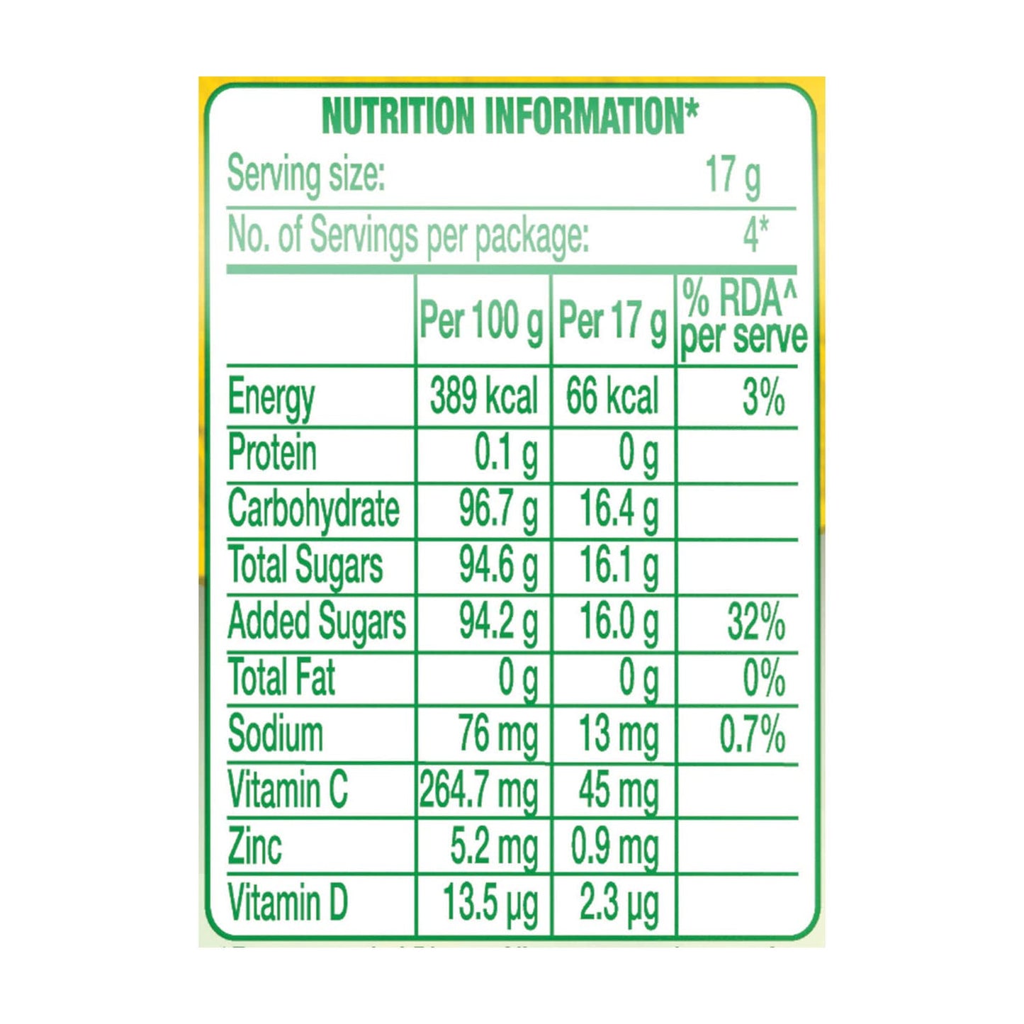 Tang Instant Drink Mix - Mango, 75G Pouch