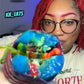 Blue Raspberry Pickle Kit W/ Hot Lime Pickle, 17 Pcs-With Mexican Candy : Lucas Gusano Chamoy, Skwinkles, Fruit Rollup, Fruit By