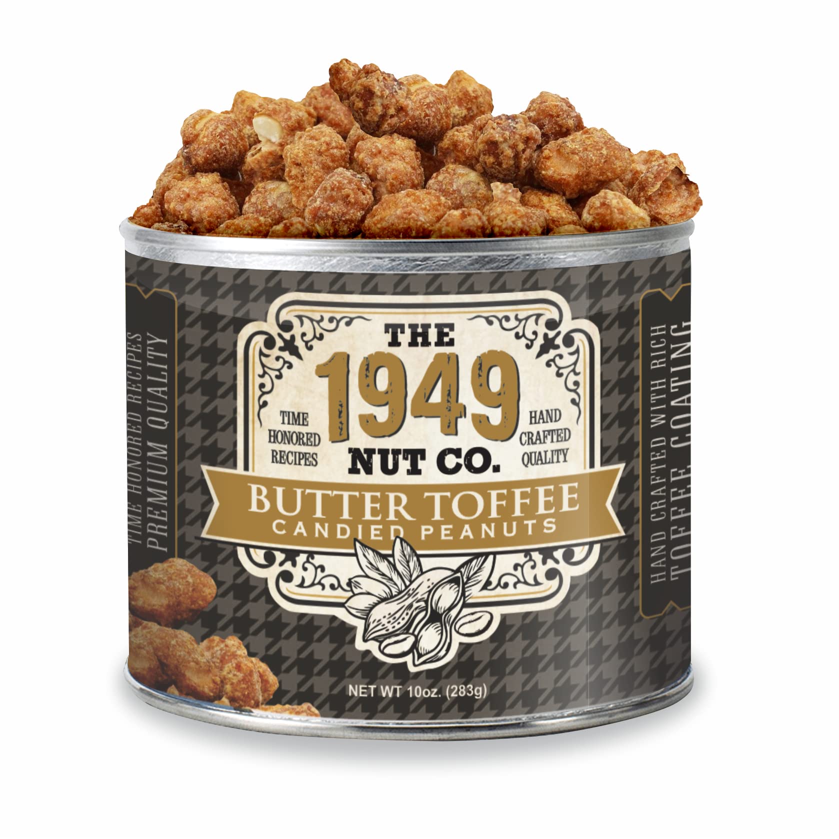The 1949 Nut Co. Butter Toffee Peanuts | Oil Roasted, Fried | Extra-Large, 10 oz.