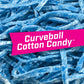 Big League Chew Curveball Cotton Candy Bubble Gum - Tasty Cotton Candy Delight | Ideal for Baseball Games, Teams, Concessions, P